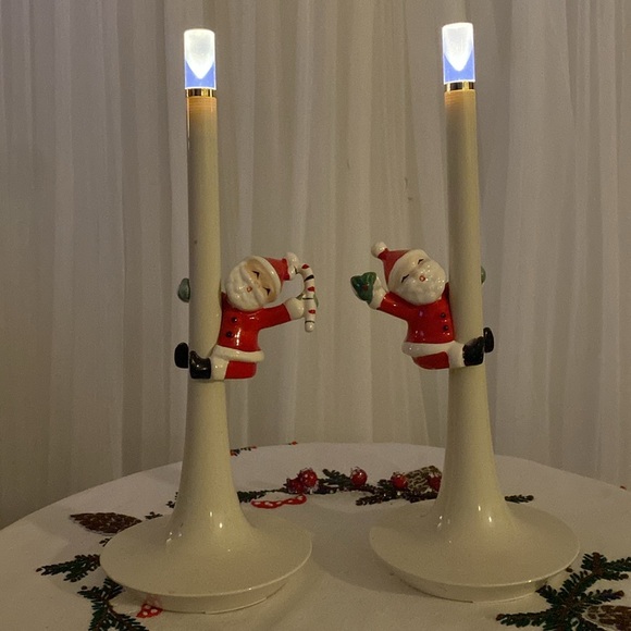 A pair of Vintage 90’s Ikea battery operated off white display candle/lamp - Picture 9 of 15